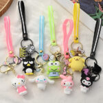 Cartoon Sanrio keychain cute melody net red pendant doll  keychain