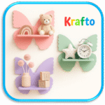 Butterfly Floating Wall Shelves (Set of 3)